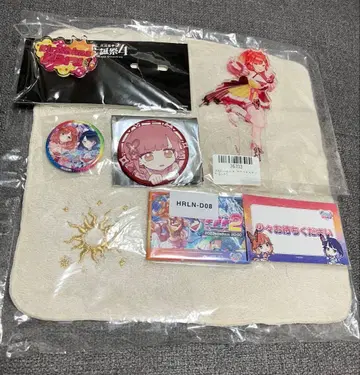 하루루나 키리시마 하루 타월 아크릴 스탠드 하나야시키 캔뱃지 네임 7점