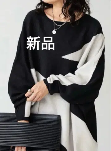 안티카 새상품 최종 가격 인하 오샤레 돌먼 니트