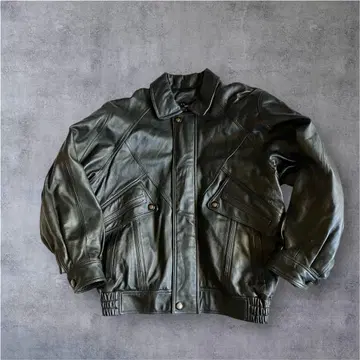 80s90s archive MT LEGEND 양가죽 가죽 퍼프 봄버 자켓