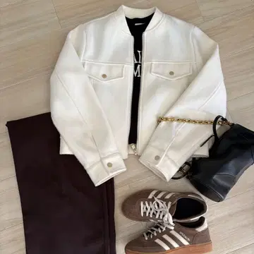 ZARA 크롭 기장 아우터 화이트