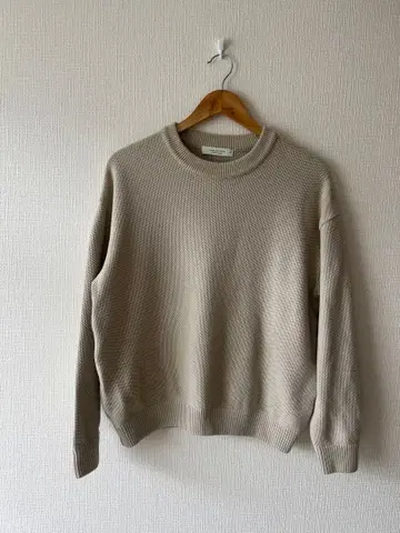 PUBLIC TOKYO 베이지 니트 스웨터 사이즈 1