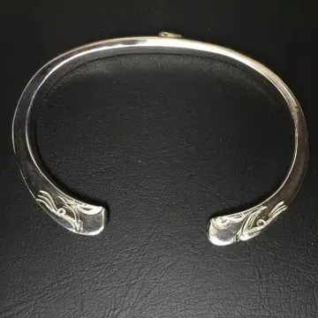 실버 장식적인 오픈 뱅글*3