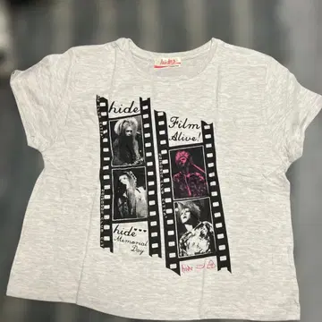 hide 필름 스트립 T셔츠 M 그레이