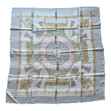 Lancel (란셀) 실크 스카프 빈티지풍 클래시컬 디자인