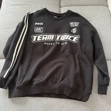 TWICE 트레이닝복 ready to be 블랙 맨투맨 L