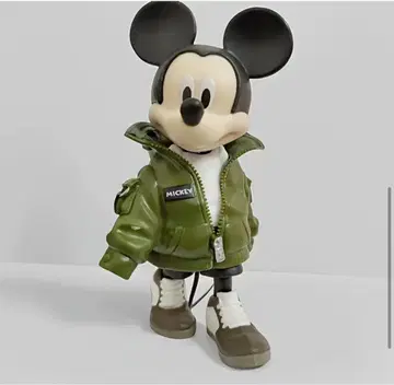 미키마우스 피규어 올리브 그린 자켓 미사용 새상품