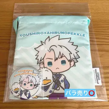 BLEACH 히츠가야 토시로 캔뱃지 & 복조리 세트 산리오 콜라보