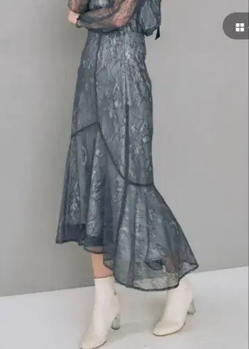 아지메 디자인 이레헴 머메이드 스커트 S 사이즈 네이비