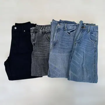 GRL 청바지 데님 와이드 팬츠 묶음 판매 여성용 팬츠