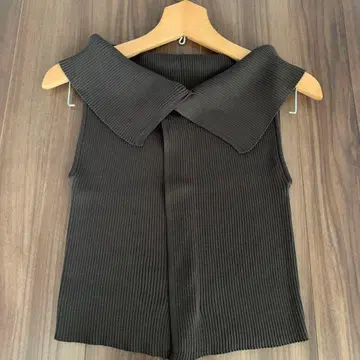 리브 칼라 부착 베스트