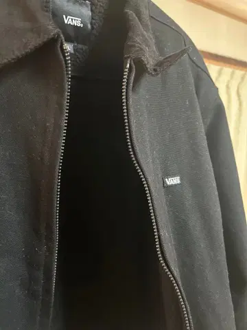 VANS 블랙 집업 자켓 L