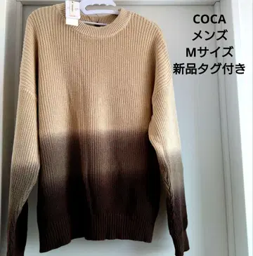 그라데이션 크루넥 니트 COCA 남성용 M 사이즈