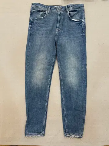 ZARA 남성용 스트레이트 데님 블루 EUR42