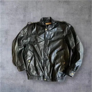 80s 90s archivegeorges rech 소가죽 가죽 봄버 자켓
