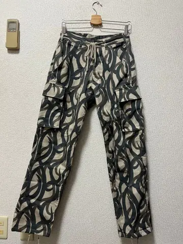 새상품급 단케셰인 라이벌 카모 카고 팬츠 /S 베이지 카모플라쥬 y2k