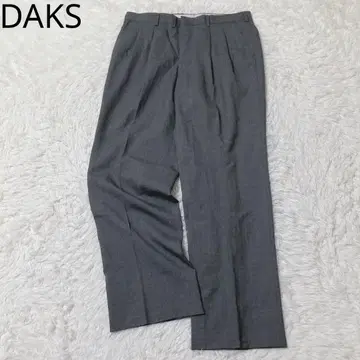 닥스 투 턱 팬츠 슬랙스 센터 프레스 울 그레이 L 출퇴근