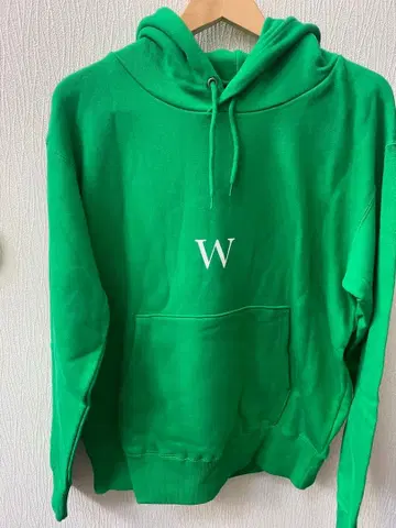 WIND AND SEA 그린 컬러 후드티 L