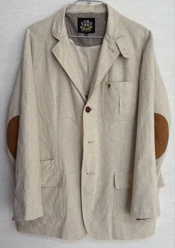 Herringbone Club 면 린넨 자켓 M