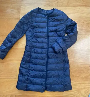 유니클로 UNIQLO 네이비 롱 다운 자켓