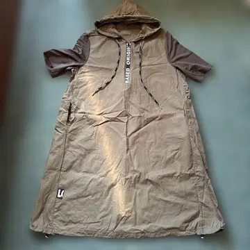 코이비토미사키 후드티 롱 원피스 하프 지퍼 M~L