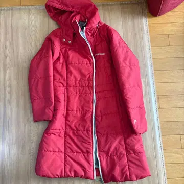 HEAD 빨간색 벤치 코트 M 사이즈