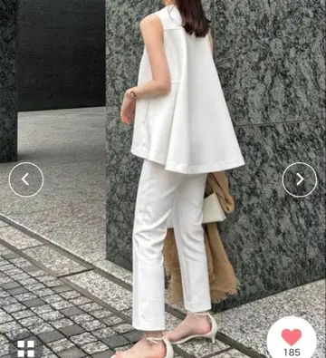 아뉴앙스 anuans 컷 테이퍼드 팬츠