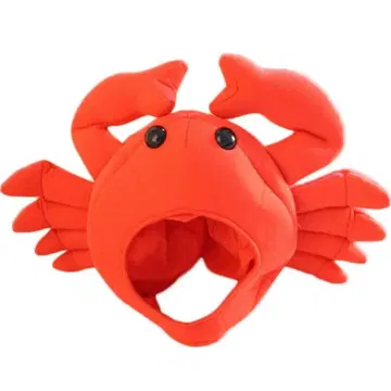 게 모양의 부드러운 모자