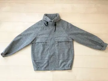 INHERIT 그레이 풀 집업 후드 부착 자켓