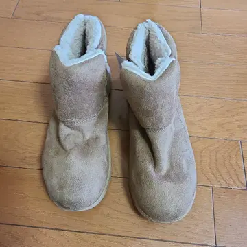 베이지 스웨이드 어그 부츠