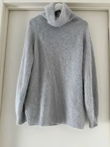 프라이아이디 모헤어 니트 스웨터 터틀넥 리브 니트