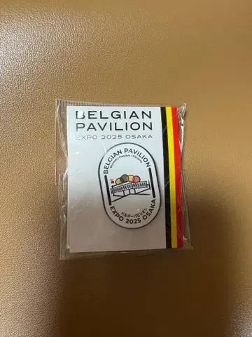 세로형 [ 완판템 ] 벨기에관 EXPO 2025 OSAKA 핀 배지 1개
