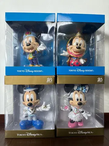 도쿄 디즈니 리조트 미키 미니 피규어 4개 세트
