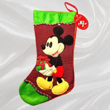 90s 빈티지 미키마우스 3D 페트 크리스마스 부츠