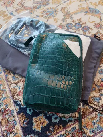 타케치 그린 크로커다일 숄더백