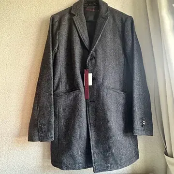 [ 새상품 미사용 ] SEANA 헤링본 체스터 코트 M