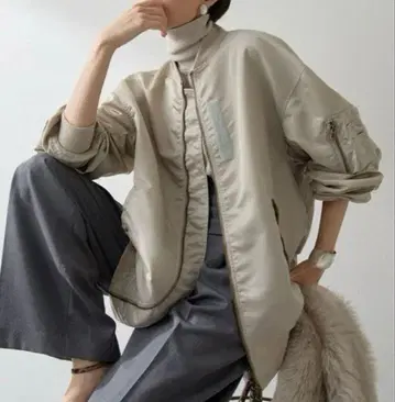 Whim Gazette 인플루언서 콜라보 나일론 MA-1