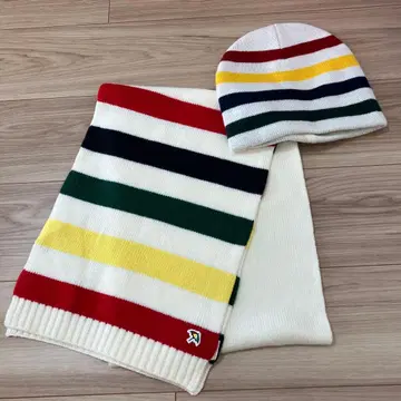 아놀드 파머 머플러 니트 모자 세트