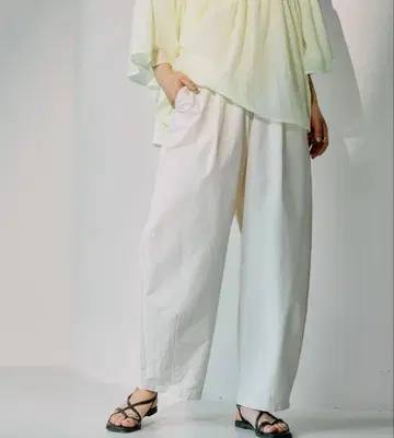 [ 새상품 ] LEPSIM 이지 코쿤 팬츠 아이보리 FREE TALL