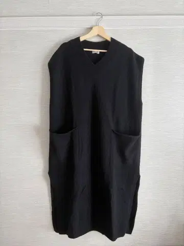 IENA 울 캐시미어 롱베스트 니트 원피스