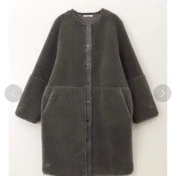 Faux Mouton Coat 차콜 그레이