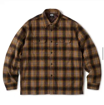 FTC 퀼팅 안감 체크 넬 셔츠