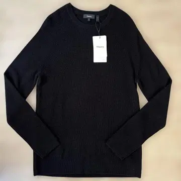 Theory 남성용 니트 캐시미어 100% 블랙