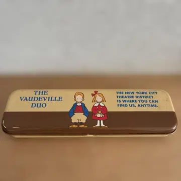 쇼와 레트로 더 보드 빌듀오 산리오 틴 필통 펜 케이스 1984년