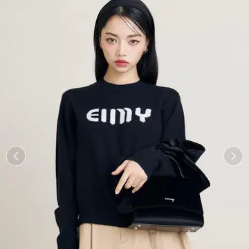 eimyistoire EIMY 에이미 로고 니트 블랙