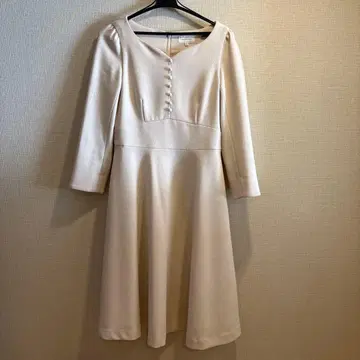 anatelier 아이보리 7부 소매 원피스 36