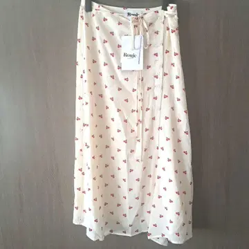 Rouje 체리 패턴 롱 스커트 36