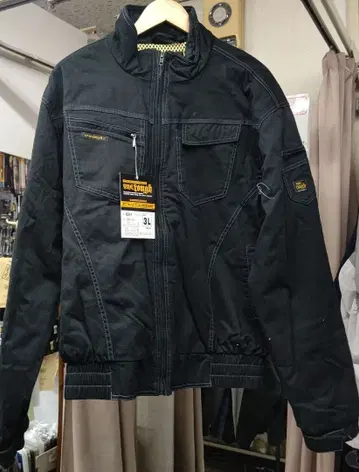 어택 베이스 블랙 면 100% 방한 블루종 3L