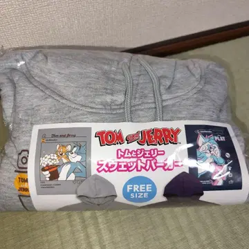 톰과 제리 후드 맨투맨 [ 그레이 ]