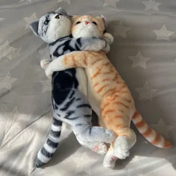 리얼한 고양이 봉제 인형 아메쇼 & 브라운 태비