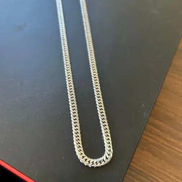 실버 6면 체인 목걸이